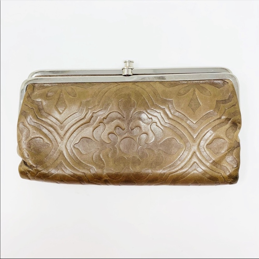 Tan HoBo embossed wallet